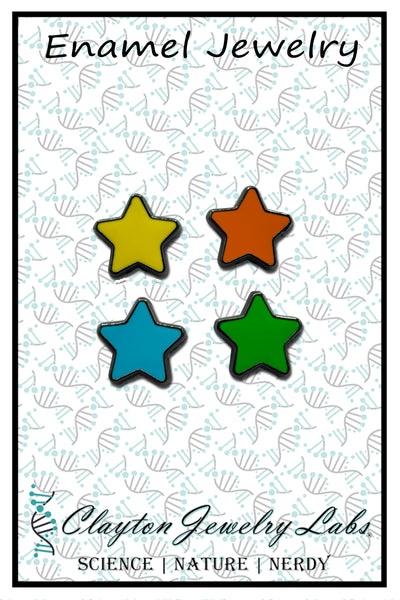 Mini Stars Set of 4 Filler Enamel Pins