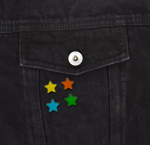 Mini Stars Set of 4 Filler Enamel Pins | Clayton Jewelry Labs