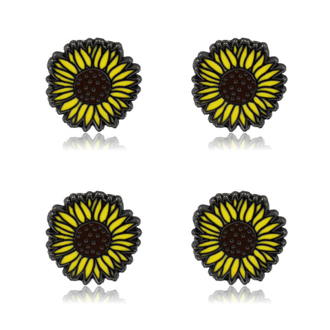 Mini Sunflower Set of 4 Filler Enamel Pins | Clayton Jewelry Labs