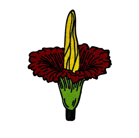 Titan Arum Corpse Flower Embroidered Iron-on Patch | Clayton Jewelry Labs