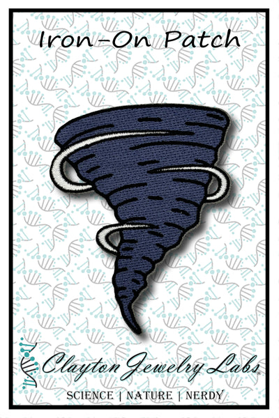 Tornado Embroidered Iron-on Patch | Clayton Jewelry Labs