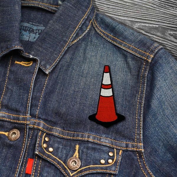 Traffic Cone Embroidered Iron-on Patch | Clayton Jewelry Labs