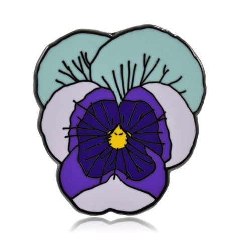 Violet Flower Enamel Pin | Clayton Jewelry Labs