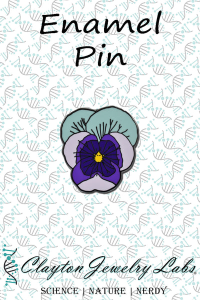 Violet Flower Enamel Pin | Clayton Jewelry Labs