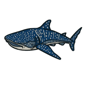 Whale Shark Embroidered Iron-on Patch