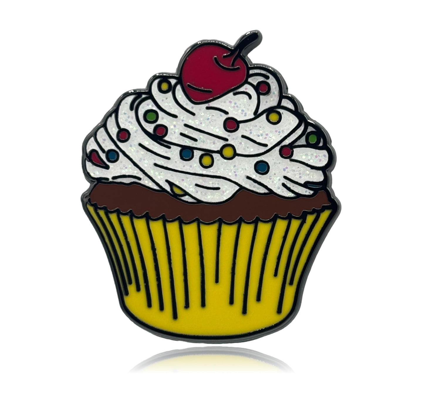 Yellow Cupcake Enamel Pin