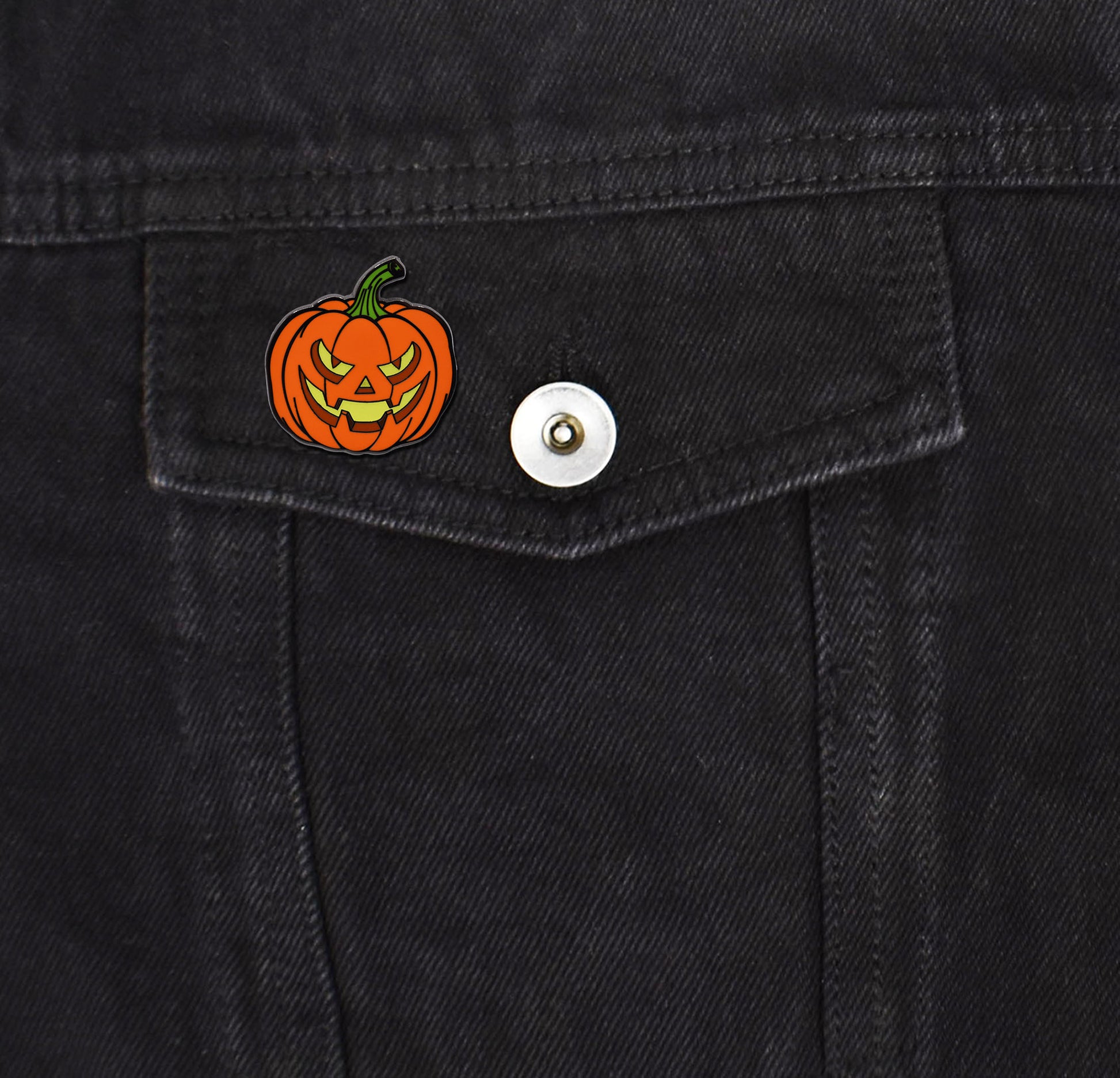 Jack-o-Lantern Pumpkin Enamel Pin | Clayton Jewelry Labs