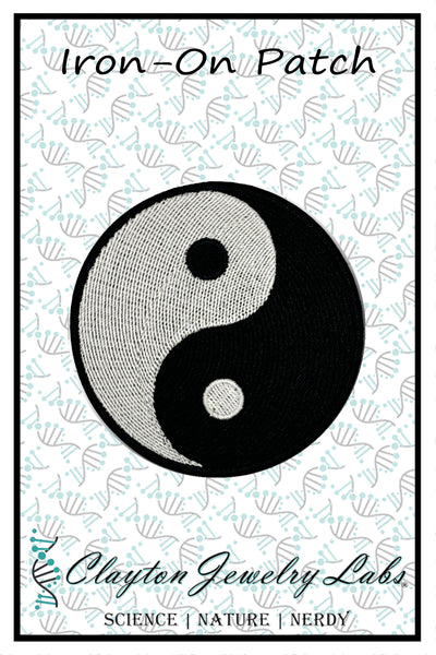 Yin and Yang Embroidered Iron-on Patch | Clayton Jewelry Labs