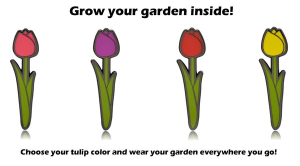 Tulip Flower Pins