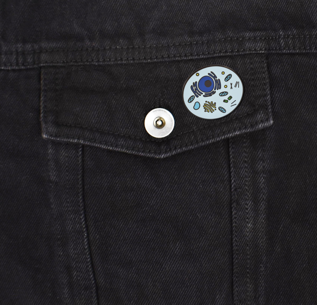 Jacket Cell Biologic Animal Cell Biology Hard Enamel Pin | Clayton Jewelry Labs
