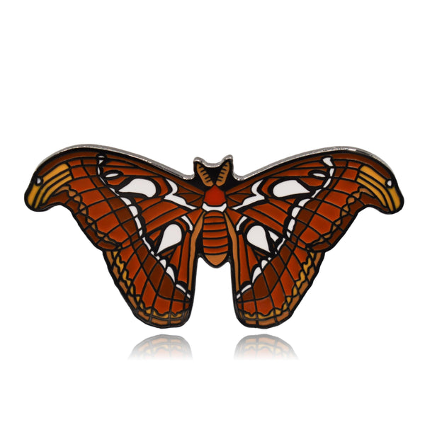 Atlas Moth Hard Enamel Pin - Clayton Jewelry Labs