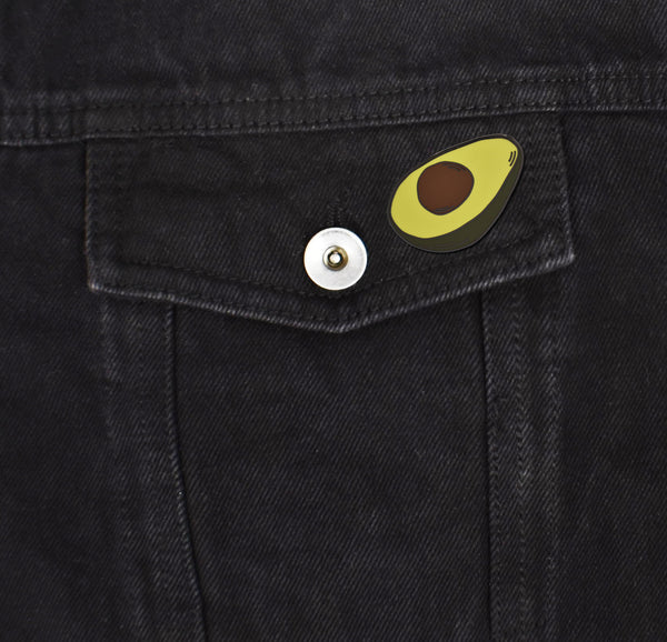 Avocado Hard Enamel Pin | Clayton Jewelry Labs