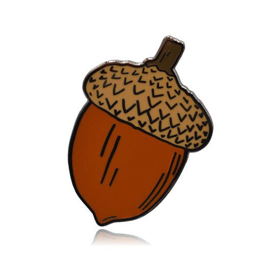 Black Acorn Oaknut Hard Enamel Pin - Clayton Jewelry Labs