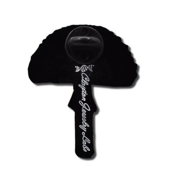 Black Amanita Mushroom Hard Enamel Pin - Clayton Jewelry Labs