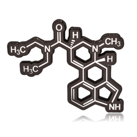 LSD Molecule Hard Enamel Pin | Clayton Jewelry Labs