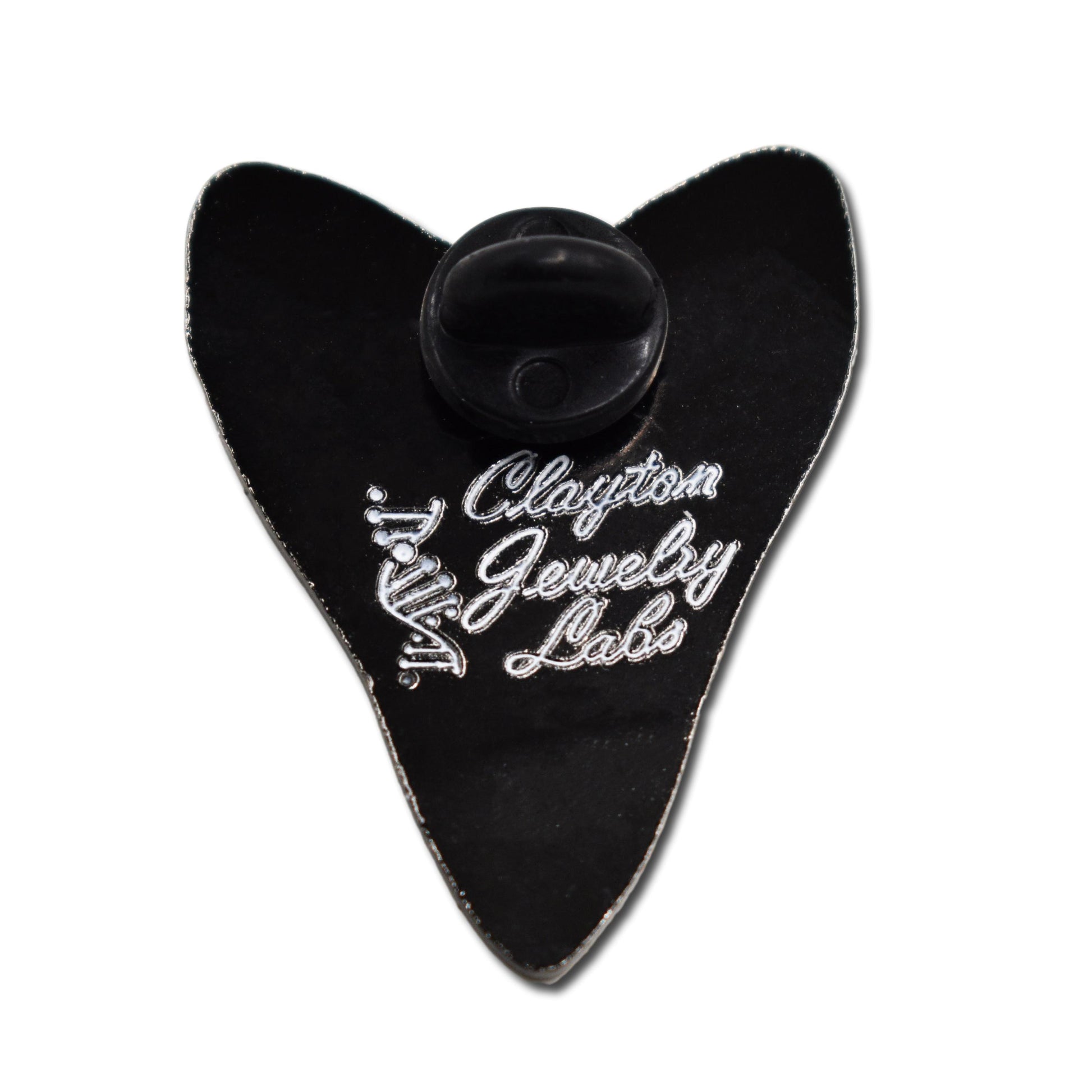 Black Megalodon Shark Tooth Hard Enamel Pin - Clayton Jewelry Labs