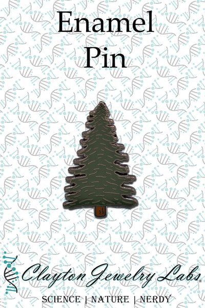 Evergreen Pine Tree Hard Enamel Pin | Clayton Jewelry Labs