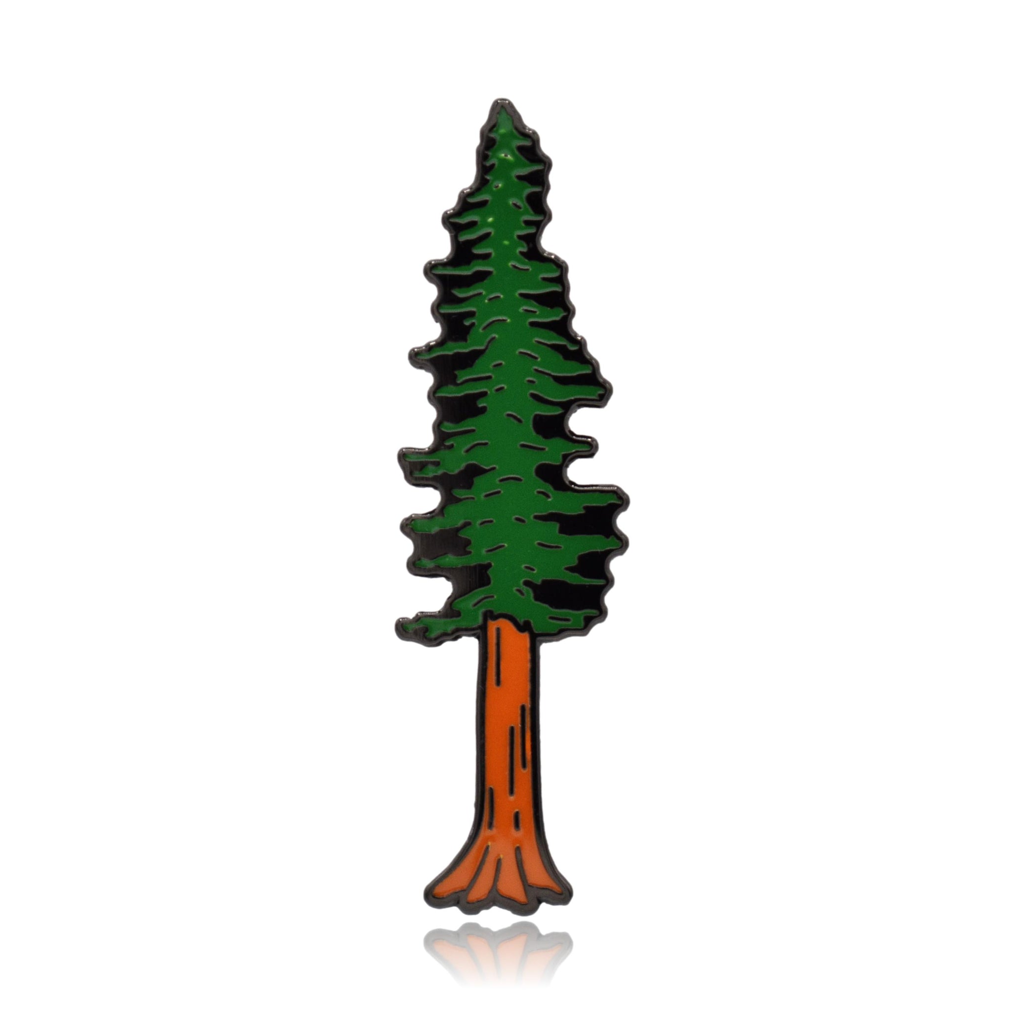 Sequoia Redwood Tree Hard Enamel Lapel Pin | Clayton Jewelry Labs