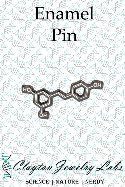 Wine Molecule Hard Enamel Pin | Clayton Jewelry Labs