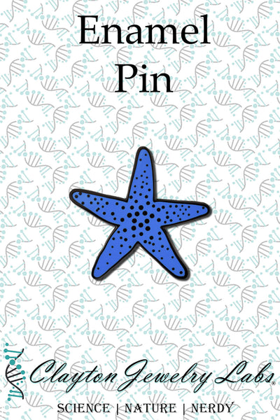Blue Starfish Hard Enamel Pin | Clayton Jewelry Labs
