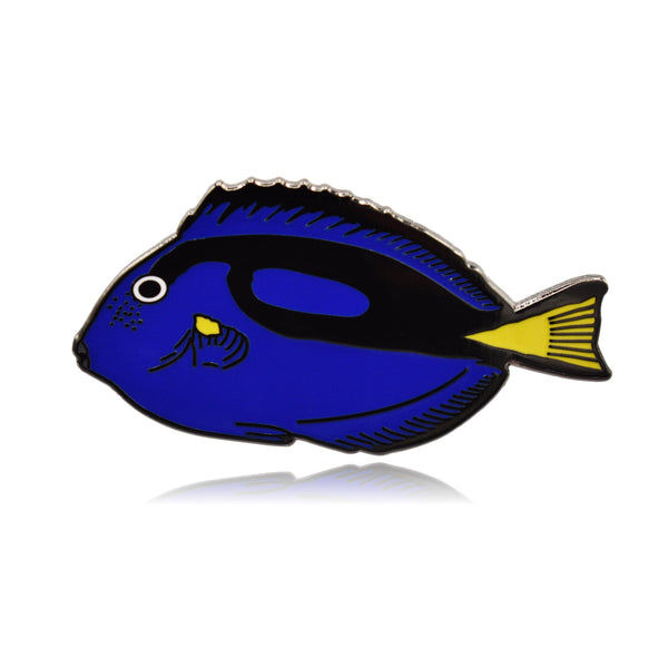 Blue Tang Fish Hard Enamel Pin - Clayton Jewelry Labs