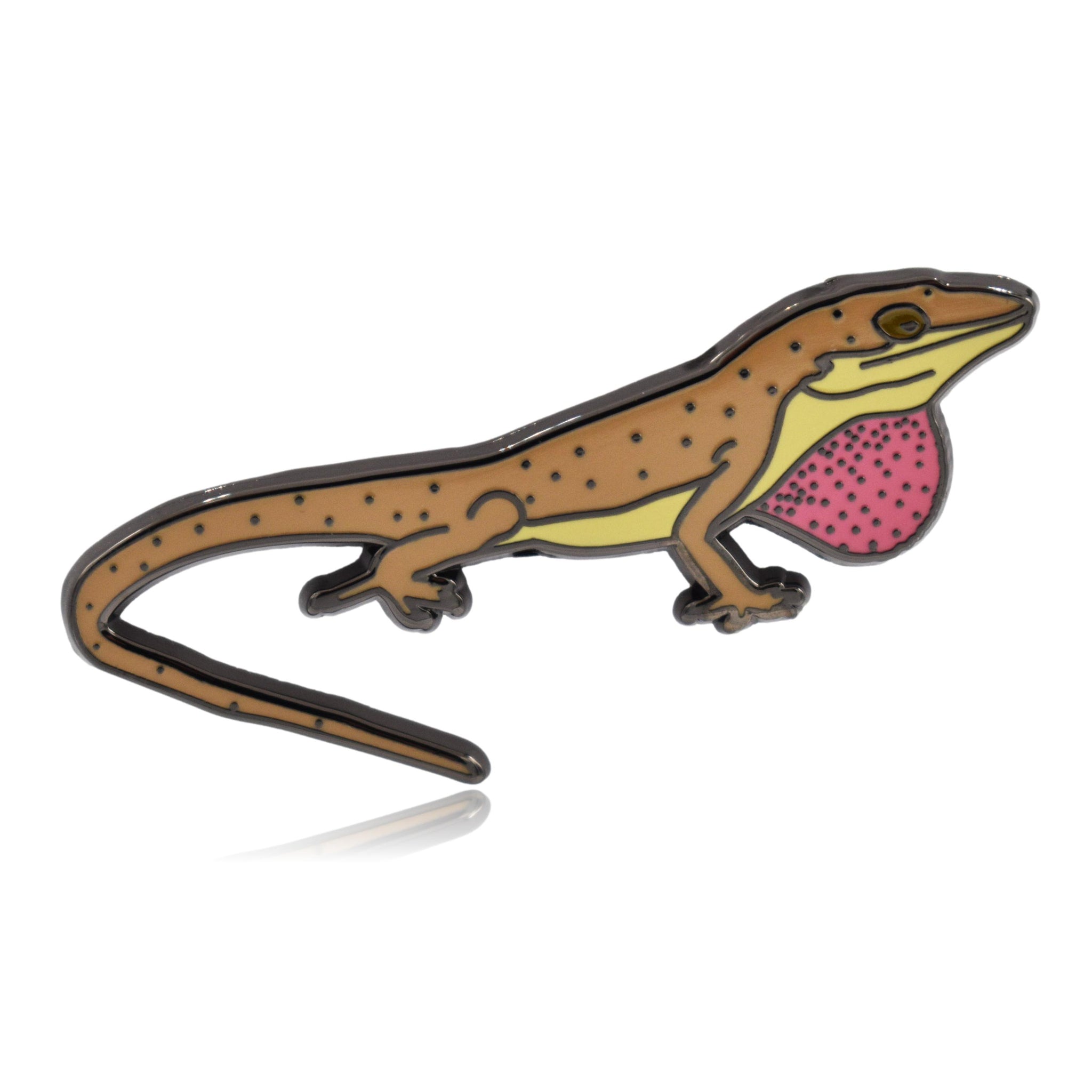 Green Anole Lizard Hard Enamel Pin | Clayton Jewelry Labs