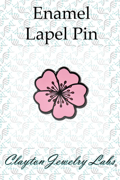 Cherry Blossom Flower Hard Enamel Lapel Pin