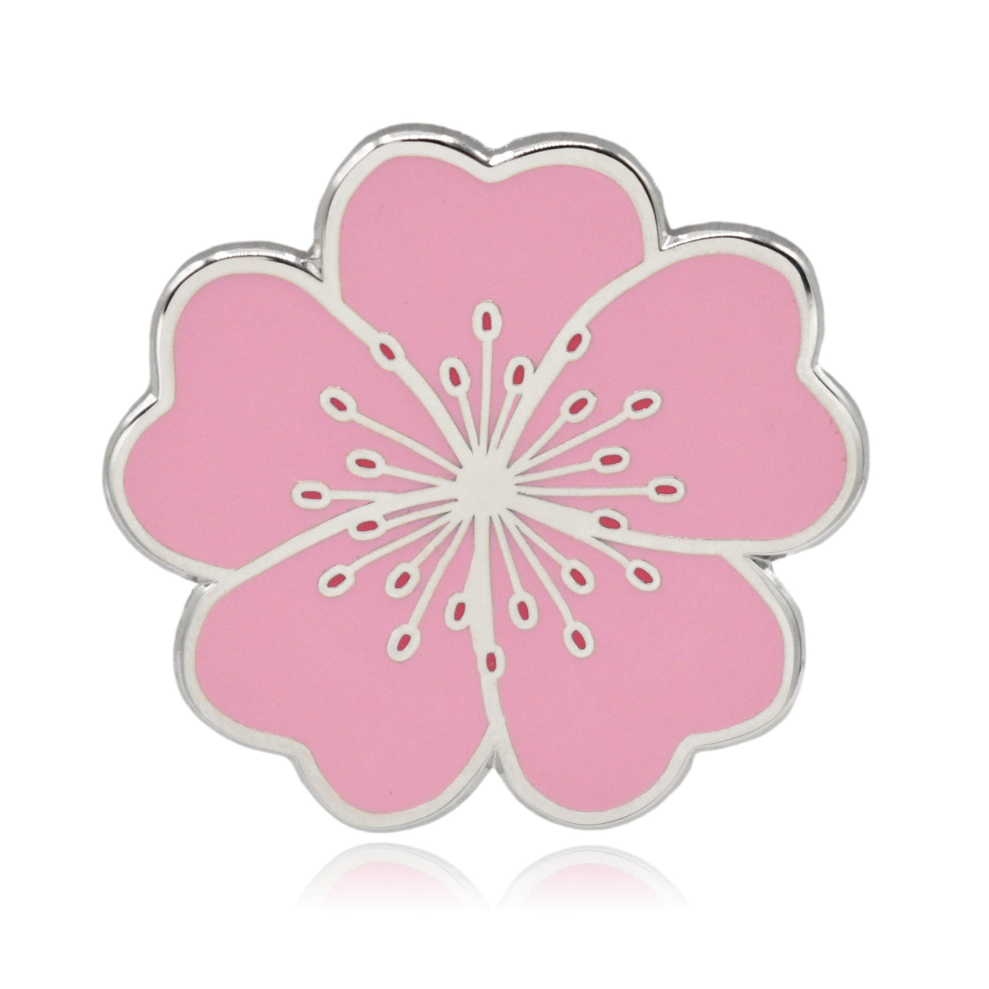Cherry Blossom Flower Hard Enamel Lapel Pin