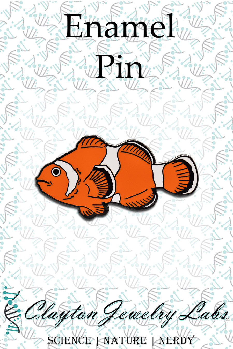 Clownfish Hard Enamel Pin - Clayton Jewelry Labs