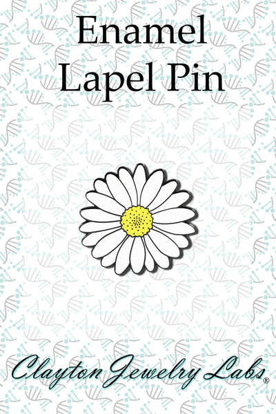 Daisy Flower Hard Enamel Lapel Pin