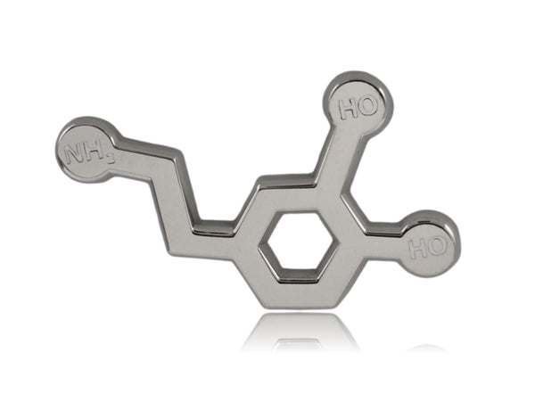Dopamine Molecule Hard Enamel Pin