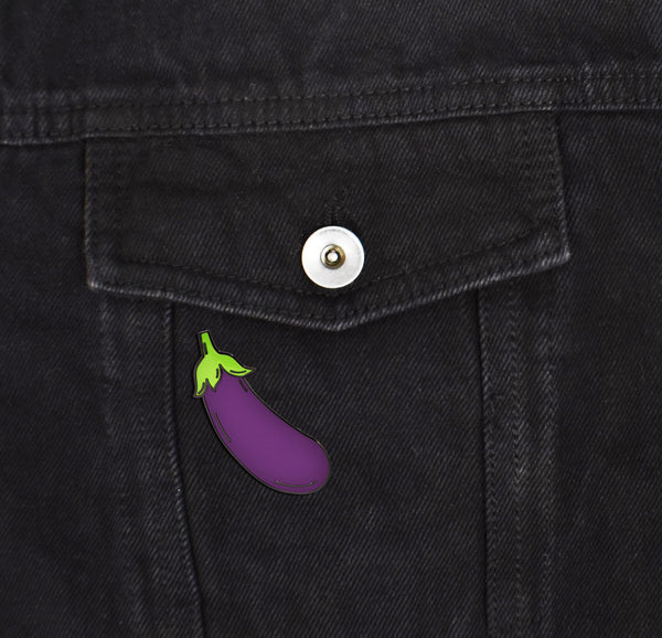 Eggplant Hard Enamel Pin | Clayton Jewelry Labs