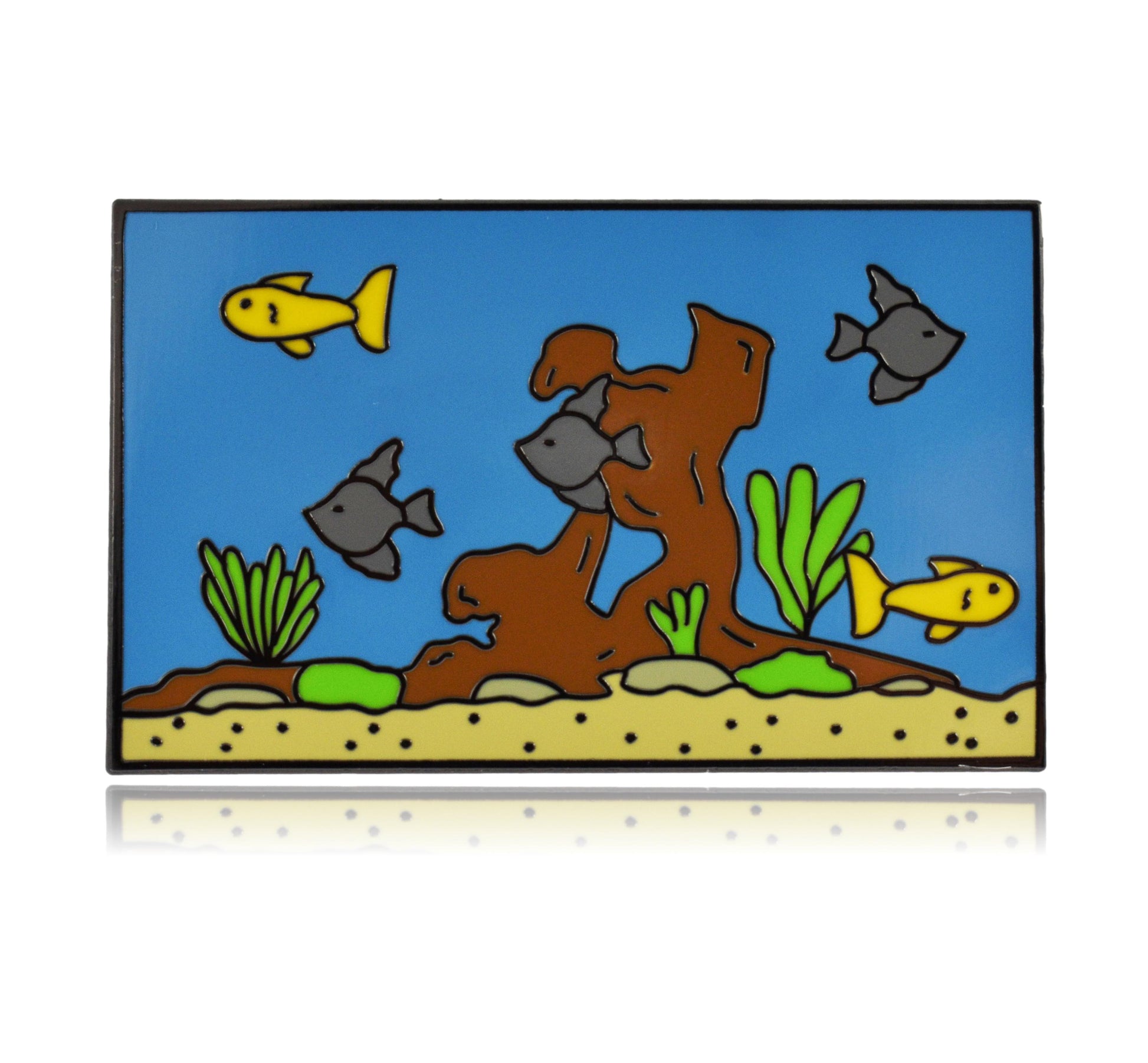 Fish Aquarium Tank Hard Enamel Pin | Clayton Jewelry Labs