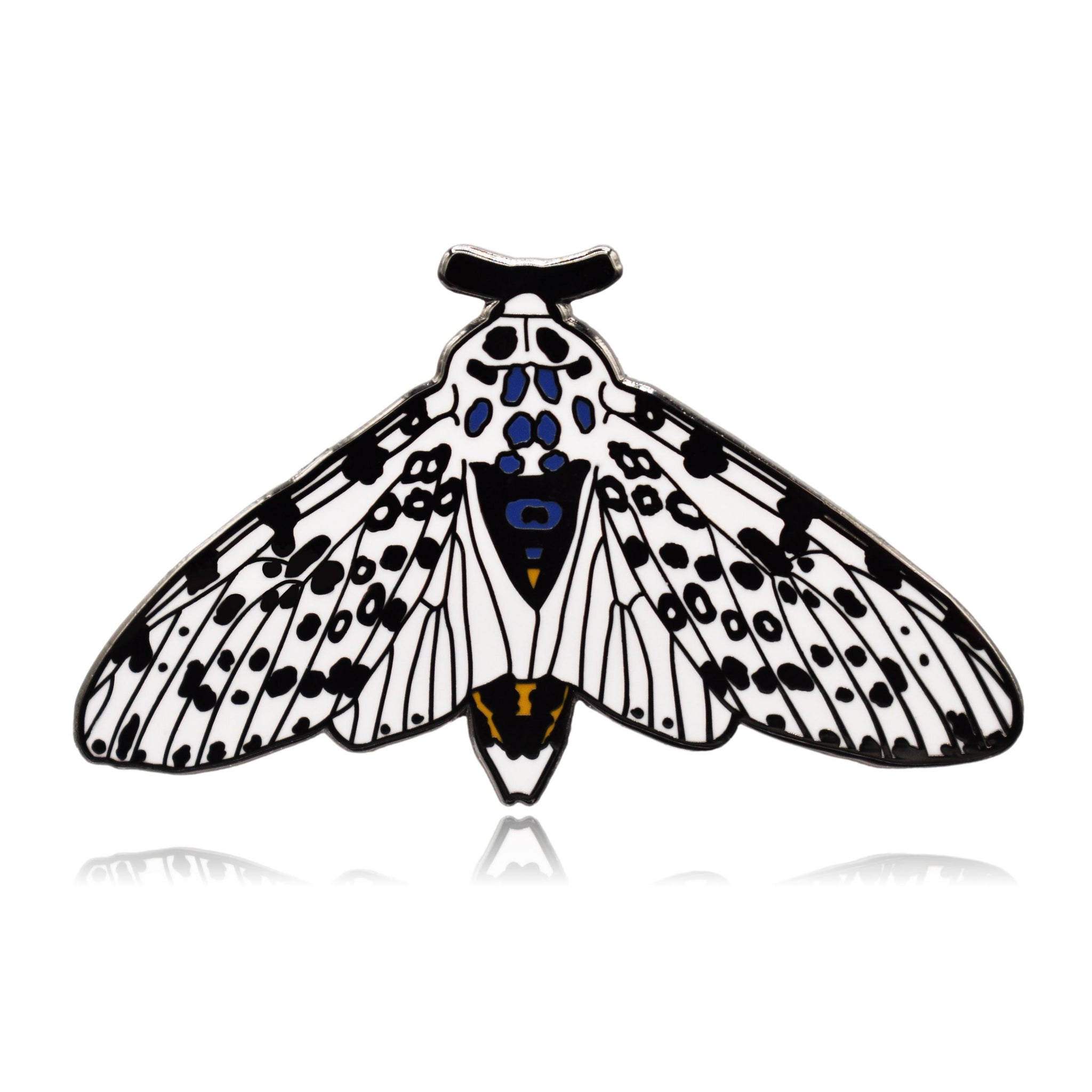 Giant Leopard Moth Hard Enamel Pin - Clayton Jewelry Labs