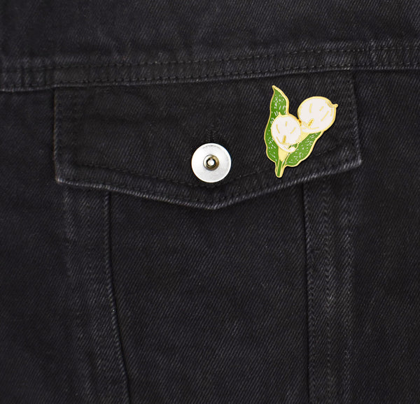 Calla Lily Flower Hard Enamel Pin | Clayton Jewelry Labs