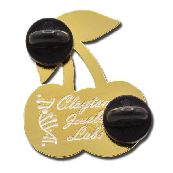 Red Cherry Hard Enamel Pin | Clayton Jewelry Labs