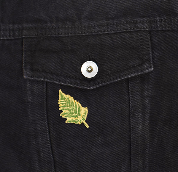 Fern Leaf Hard Enamel Pin | Clayton Jewelry Labs