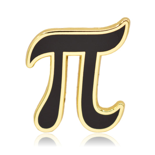 Pi Symbol Math Hard Enamel Pin | Clayton Jewelry Labs
