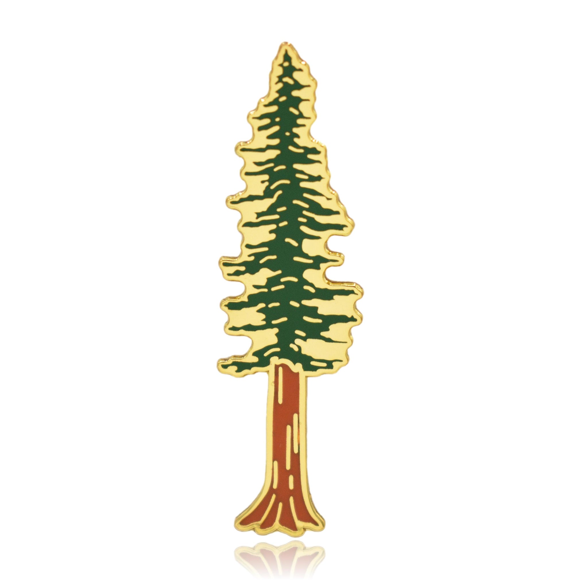 Sequoia Redwood Tree Hard Enamel Lapel Pin | Clayton Jewelry Labs