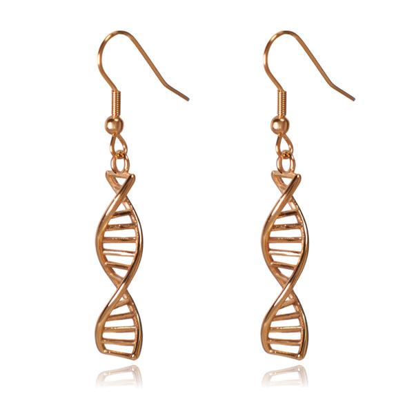 DNA Double Helix Dangle Earrings