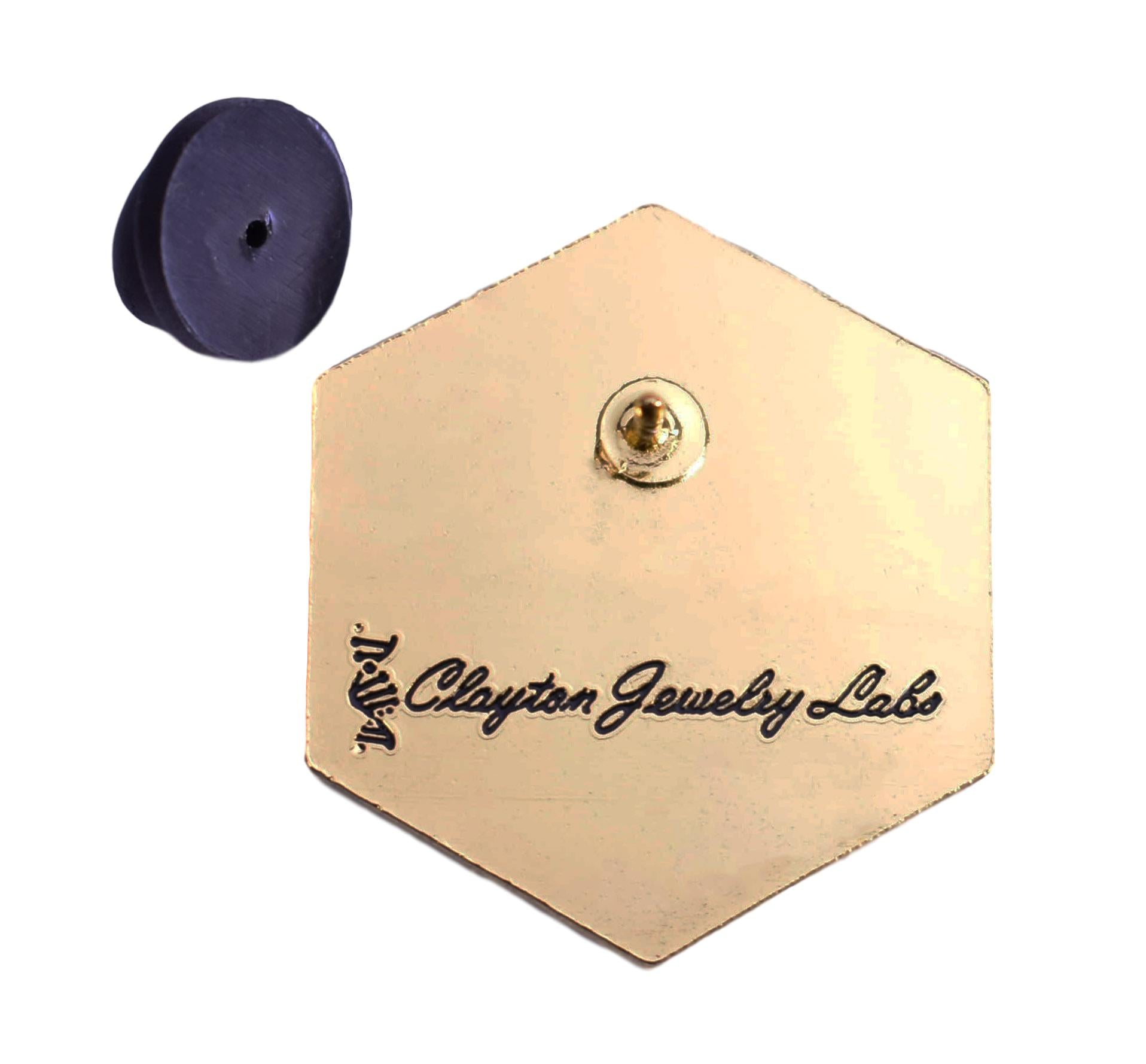 D8 Eight-Sided Die Hard Enamel Lapel Pin