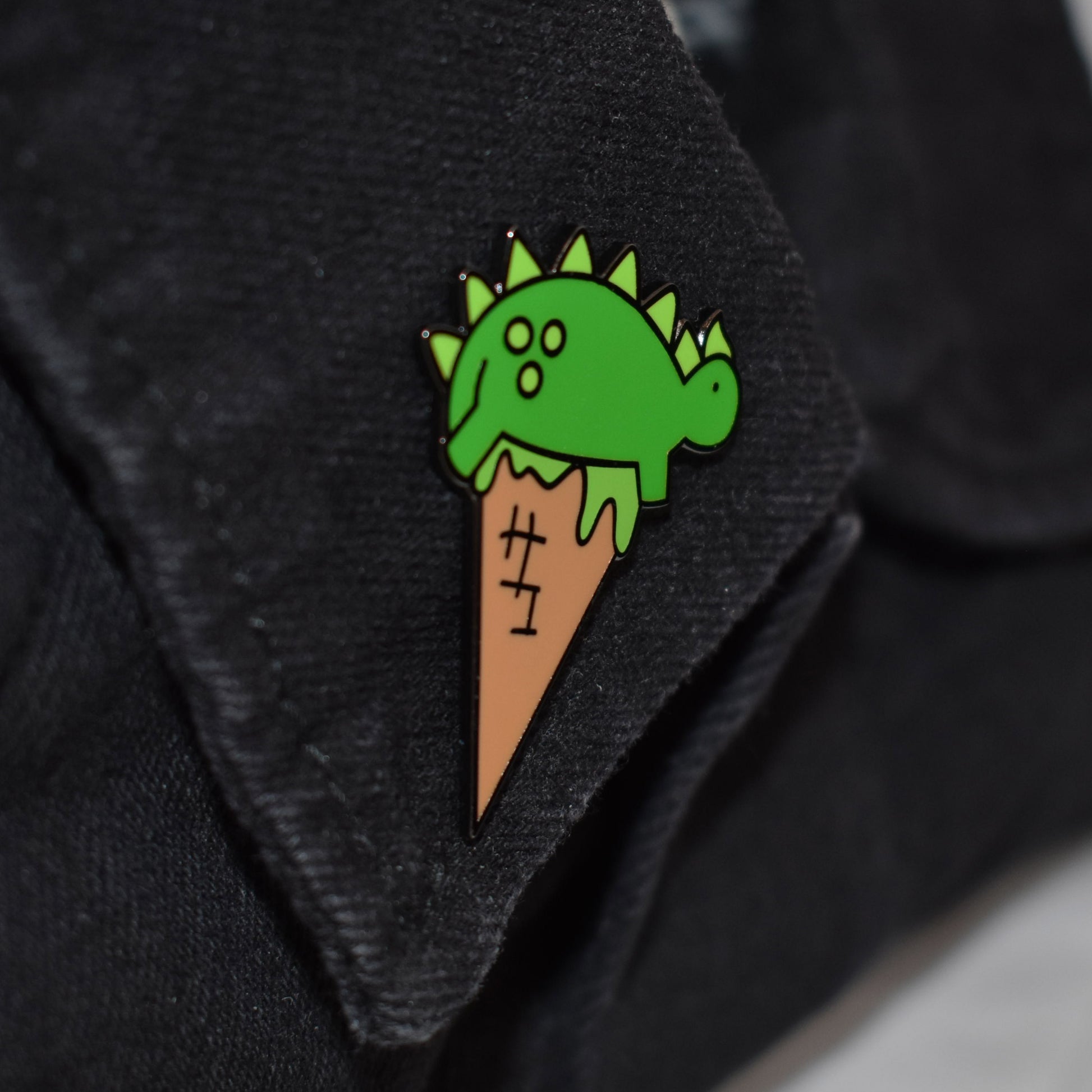 Dinocone Dinosaur Stegosaurus Hard Enamel Lapel Pin