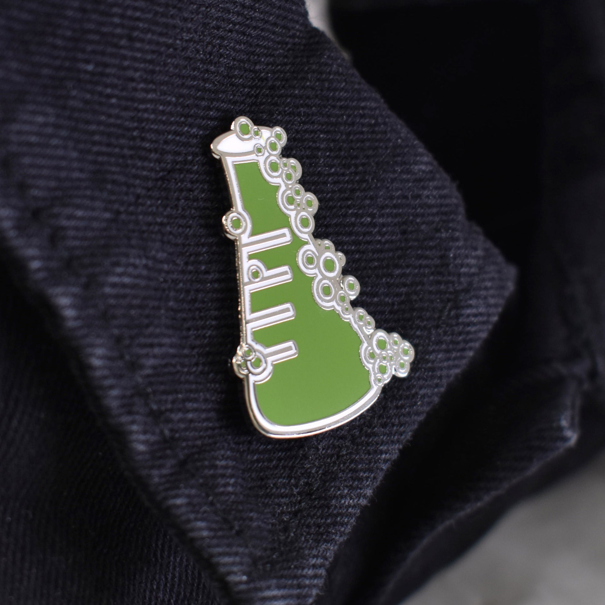 Erlenmeyer Flask Hard Enamel Lapel Pin