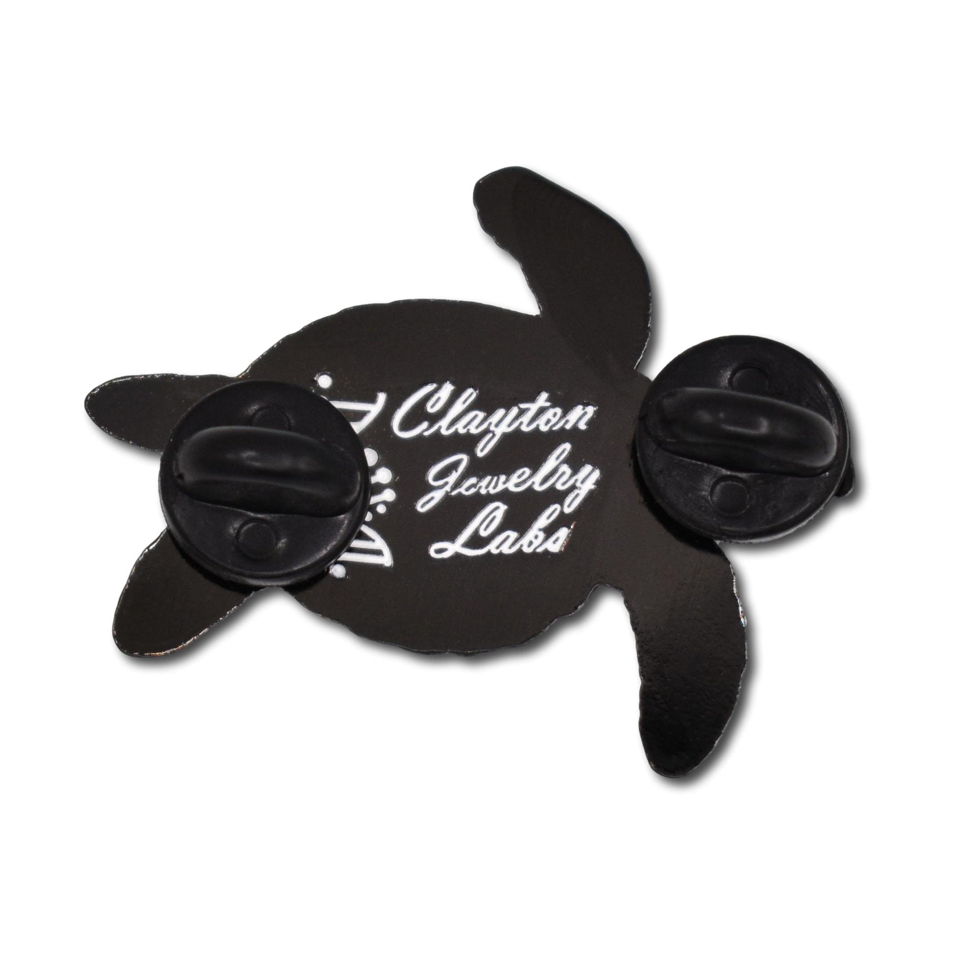 Hawksbill Sea Turtle Hard Enamel Pin | Clayton Jewelry Labs