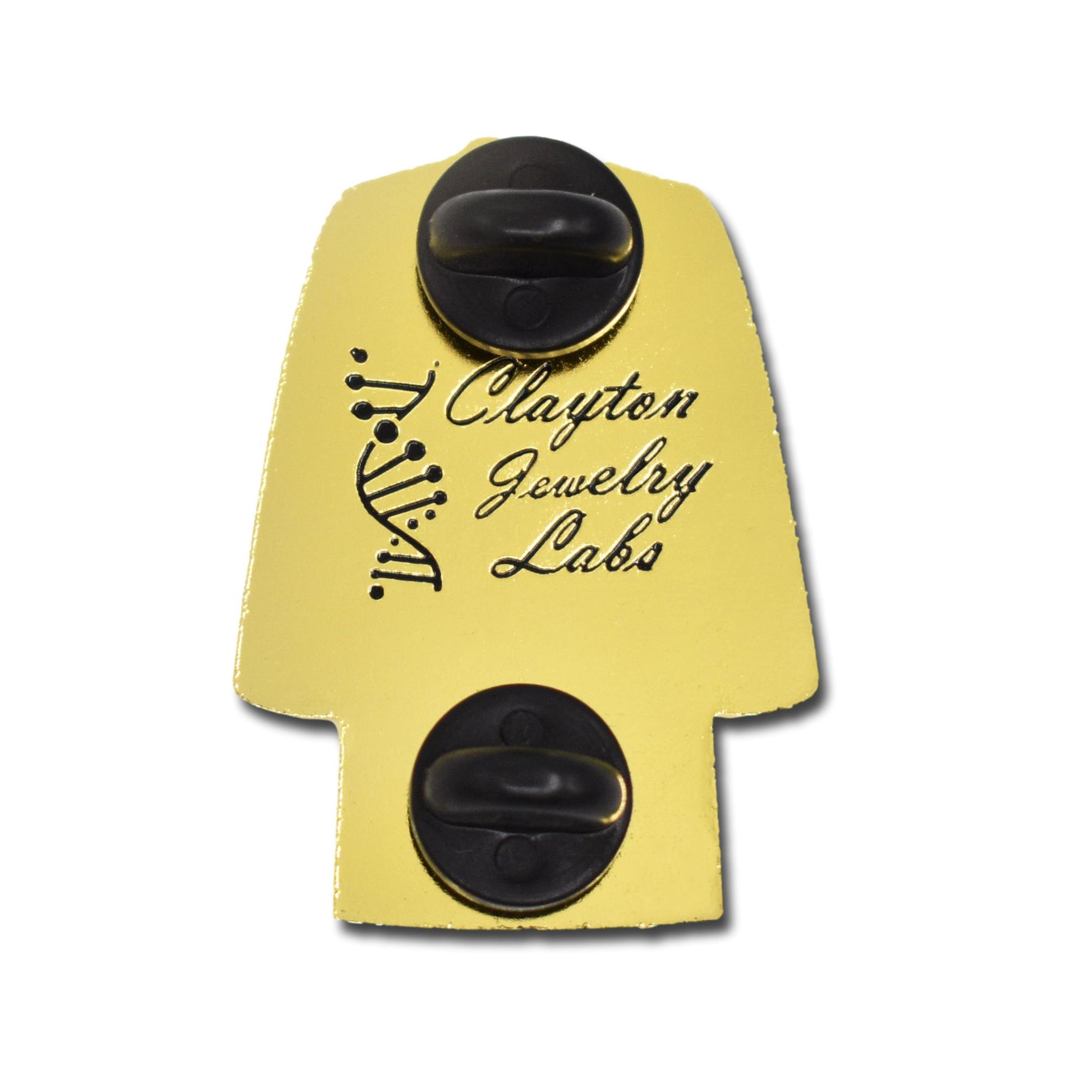 Gold Lab Coat Flower Hard Enamel Pin | Clayton Jewelry Labs