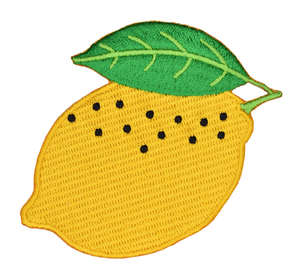 Lemon Embroidered Iron-on Patch