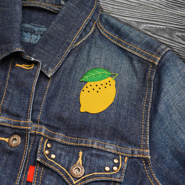 Lemon Embroidered Iron-on Patch