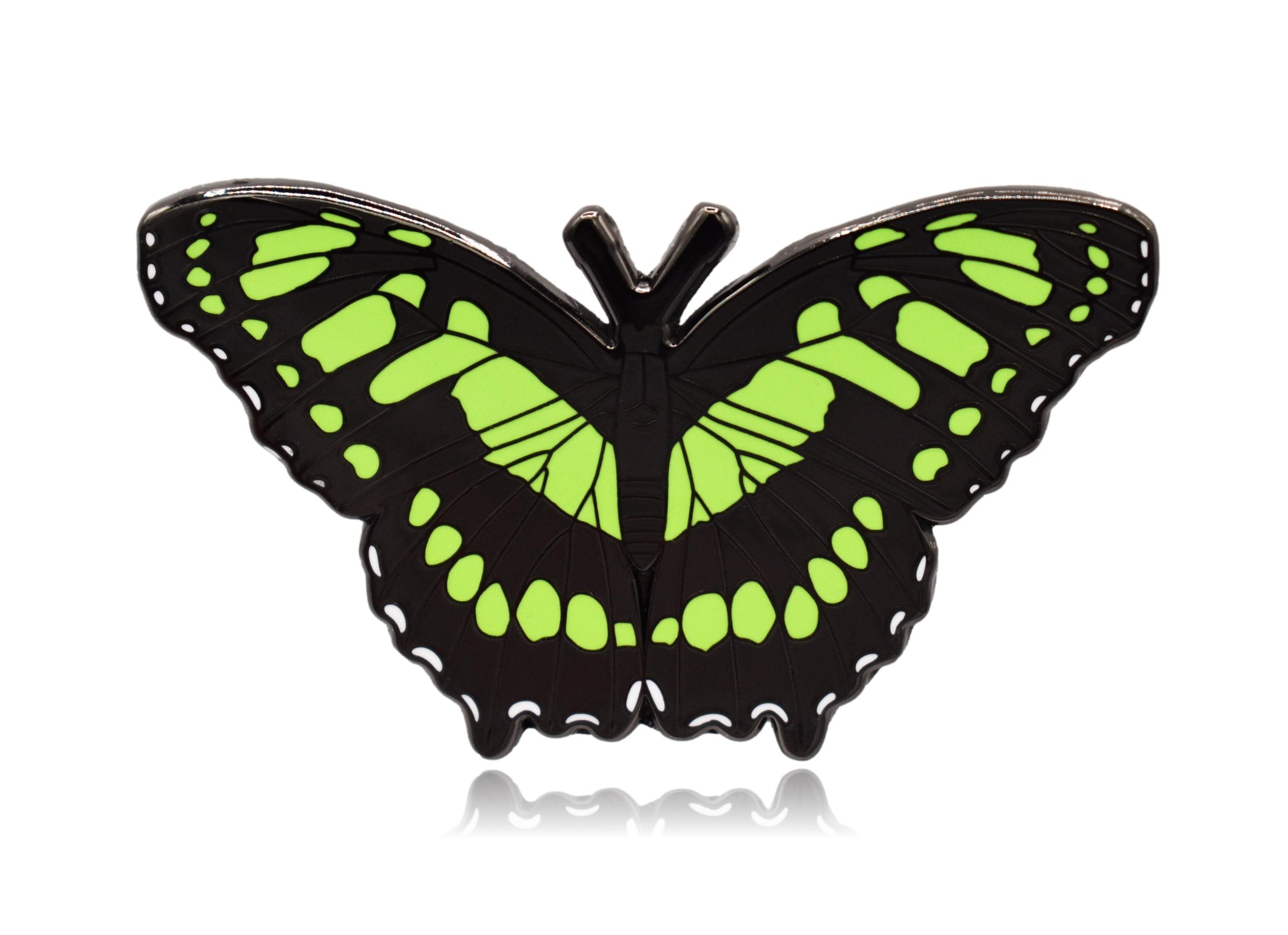 Malachite Butterfly Hard Enamel Pin - Clayton Jewelry Labs