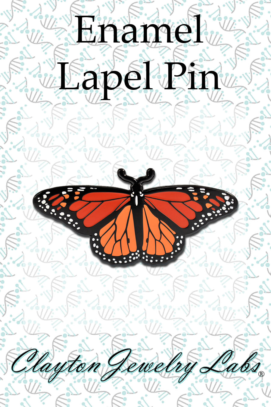 Monarch Butterfly Hard Enamel Lapel Pin