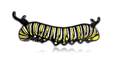 Monarch Caterpillar Hard Enamel Lapel Pin
